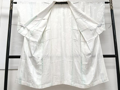 平和屋着物■長襦袢 無双仕立て 地紙草花文 暈し染め 正絹 逸品 CABF8232xi