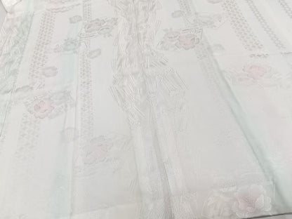 平和屋着物■長襦袢 無双仕立て 地紙草花文 暈し染め 正絹 逸品 CABF8232xi