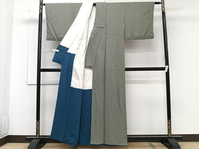 平和屋着物■上質な小紋 小花文 正絹 逸品 CABF8233xi