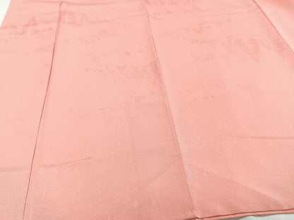 平和屋着物■上質な色無地 樹林地紋 薄紅色 正絹 逸品 CABF8234xi