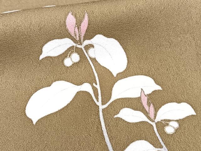 平和屋着物■訪問着 駒刺繍 流水草花文 金彩 正絹 逸品 CABF8237xi