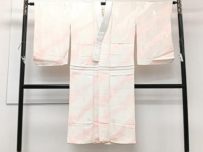 平和屋着物■長襦袢 袷 舞蝶文 暈し染め 正絹 逸品 CABF8241xi