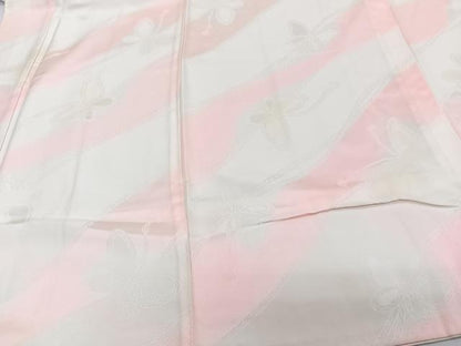 平和屋着物■長襦袢 袷 舞蝶文 暈し染め 正絹 逸品 CABF8241xi