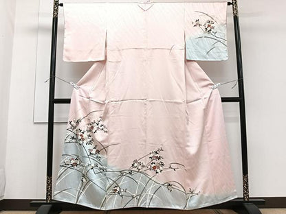 平和屋着物■訪問着 枝花文 暈し染め 金彩 正絹 逸品 CABF8249xi