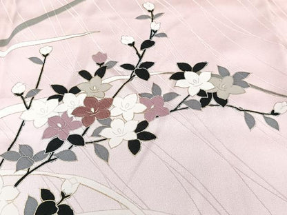 平和屋着物■訪問着 枝花文 暈し染め 金彩 正絹 逸品 CABF8249xi