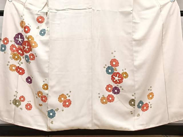 平和屋着物■訪問着 駒刺繍 枝花文 正絹 逸品 CABF8261xi