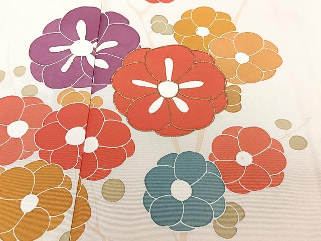 平和屋着物■訪問着 駒刺繍 枝花文 正絹 逸品 CABF8261xi