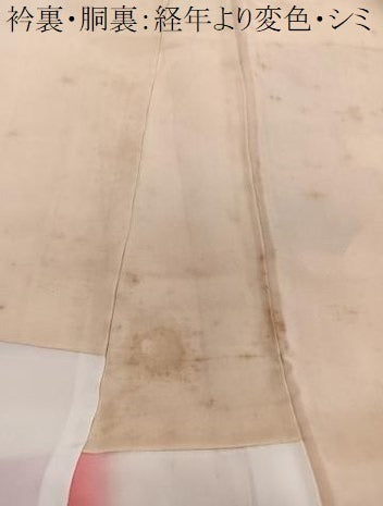 平和屋着物■上質な小紋 花文 地紋お越し 暈し染め 正絹 逸品 未使用 CABF8262xi