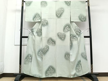 平和屋着物■上質な小紋 樹林文 暈し染め 正絹 逸品 CABF8265xi