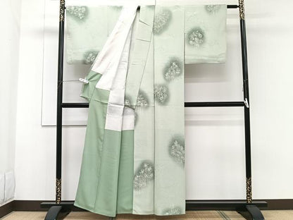 平和屋着物■上質な小紋 樹林文 暈し染め 正絹 逸品 CABF8265xi