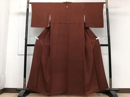 平和屋着物■上質な小紋 横段文 正絹 逸品 CABF8272xi