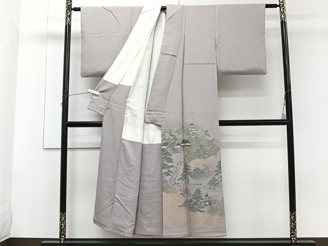 平和屋着物■豪華色留袖 人物風景文 寿光織 金糸 鈴乃屋扱い 正絹 逸品 CABF8279xi