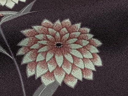 平和屋着物■小紋　草菊文　洗える着物　CABF8288xi
