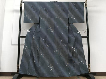 平和屋着物■小紋 間道花びら文 暈し染め 洗える着物 CABF8297xi