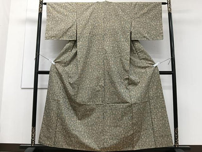 平和屋着物■上質な紬 蜀江花文 正絹 逸品 CABF8303xi