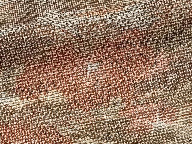平和屋着物■上質な紬 花文 正絹 逸品 CABF8312xi