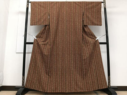 平和屋着物■上質な小紋　間道　胴抜き仕立て　正絹　逸品　CABF8321xi