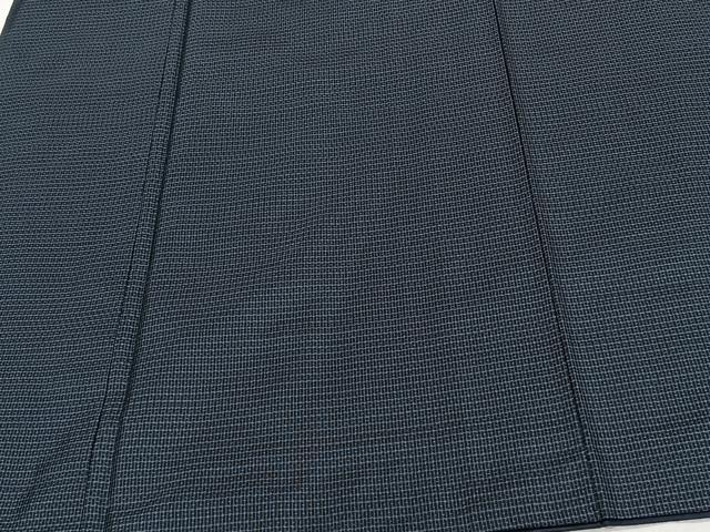 平和屋着物■男性 本場大島紬 格子 正絹 逸品 CABF8326xi