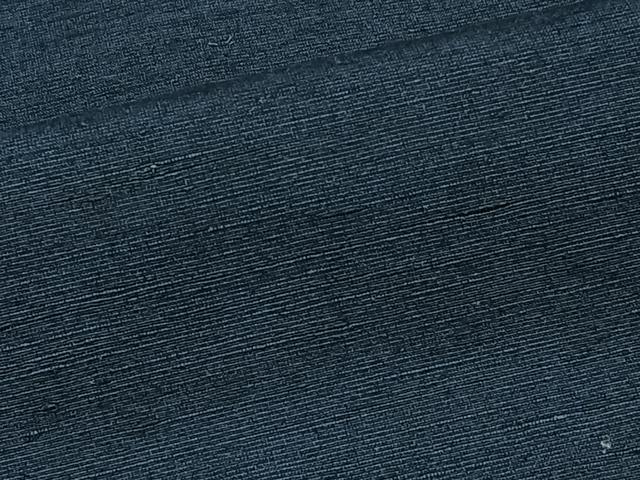平和屋着物■男性 紬 濃藍色 正絹 逸品 CABF8330xi