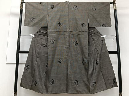 平和屋着物■本場大島紬 ９マルキ 抽象文様 正絹 逸品 CABF8332xi