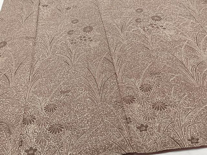 平和屋着物■上質な小紋 草花文 正絹 逸品 CABF8334xi
