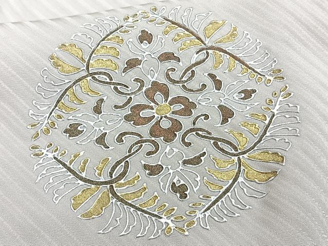 平和屋着物■訪問着 正倉院花文 金銀彩 正絹 逸品 CABF8342xi