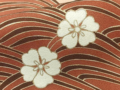 平和屋着物■訪問着 駒刺繍 枝垂れ扇花文 暈し染め 金彩 正絹 逸品 CABF8343xi