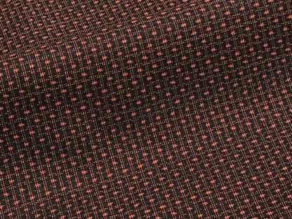 平和屋着物■上質な紬 格子 黒地 正絹 逸品 CABF8344xi