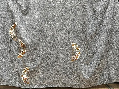 平和屋着物■訪問着　扇花文　たたき染め　金彩　正絹　逸品　CABF8353xi