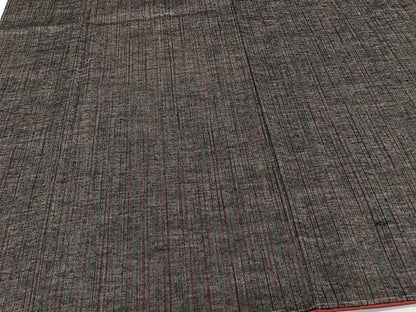 平和屋着物■上質な紬　縞　正絹　逸品　未使用　CABF8355xi