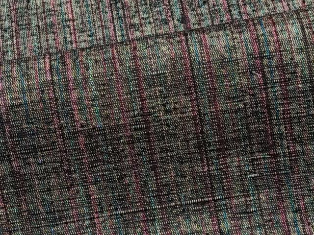 平和屋着物■上質な紬　縞　正絹　逸品　未使用　CABF8355xi