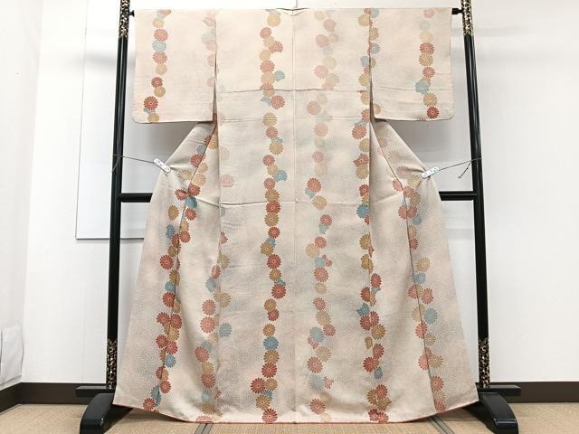 平和屋着物■上質な小紋　花間道　暈し染め　正絹　逸品　CABF8356xi