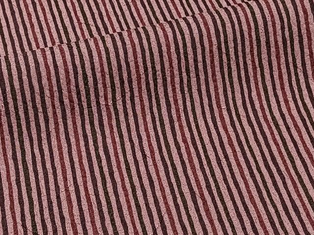 平和屋着物■上質な小紋 縞 正絹 逸品 CABF8363xi