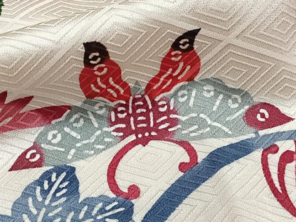 平和屋着物■訪問着 型染め 花蝶文 高島屋扱い 正絹 逸品 CABF8366xi