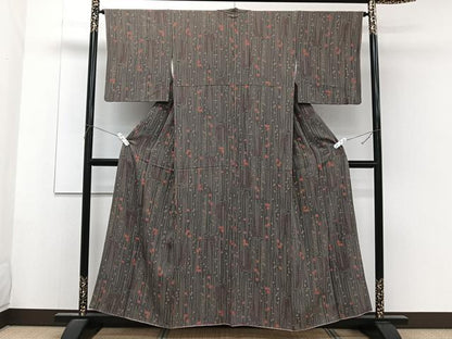 平和屋着物■上質な小紋 枝垂れ花文 正絹 逸品 CABF8369xi