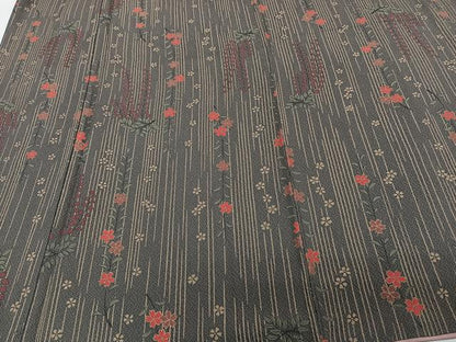 平和屋着物■上質な小紋 枝垂れ花文 正絹 逸品 CABF8369xi