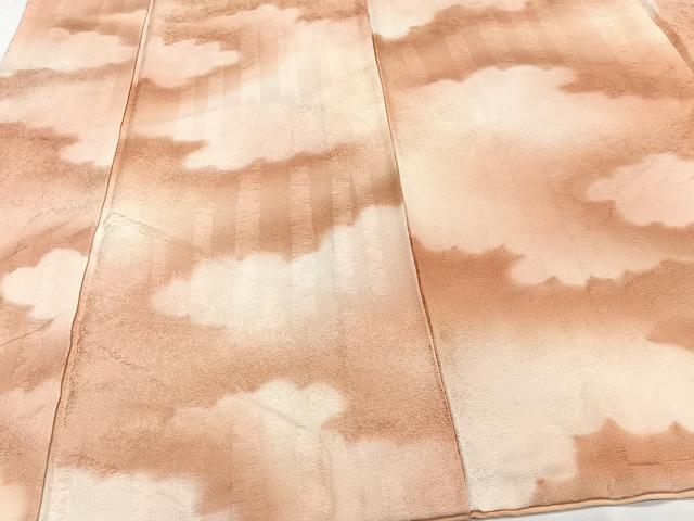 平和屋着物■上質な小紋　雲取り文　暈し染め　正絹　逸品　CABF8378xi