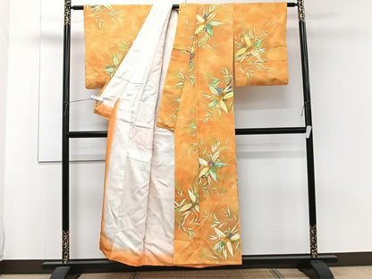 平和屋着物■上質な小紋　手描き　南天文　暈し染め　正絹　逸品　CABF8386xi