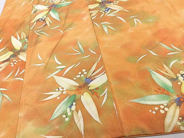 平和屋着物■上質な小紋　手描き　南天文　暈し染め　正絹　逸品　CABF8386xi