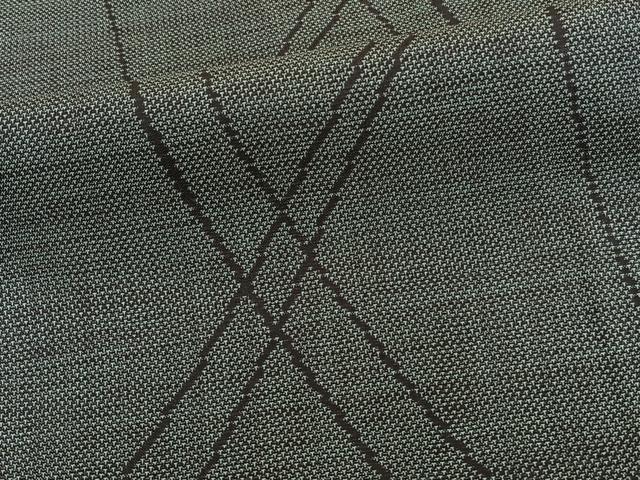 平和屋着物■本場大島紬　９マルキ　よろけ縞　正絹　逸品　CABF8387xi