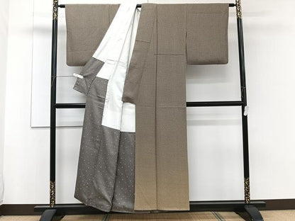 平和屋着物■色留訪問着 作家物 鹿の子文 正絹 逸品 CABF8394xi