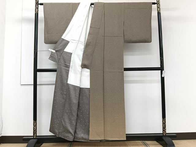 平和屋着物■色留訪問着 作家物 鹿の子文 正絹 逸品 CABF8394xi