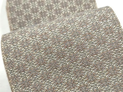 平和屋着物●男性　本場筑前博多織　角帯　霞文　証紙付き　正絹　逸品　CABF8402hy