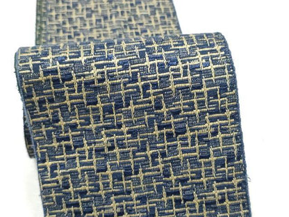 平和屋着物●男性　本場筑前博多織　角帯　霞文　正絹　逸品　CABF8408hy