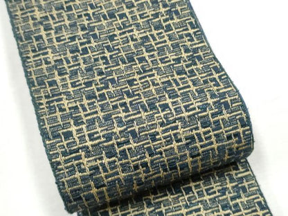 平和屋着物●男性　本場筑前博多織　角帯　霞文　正絹　逸品　CABF8408hy