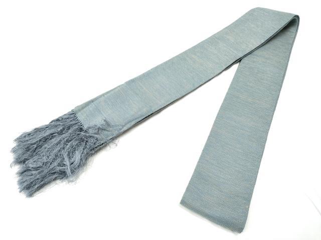 平和屋着物●男性　本場筑前博多織　角帯　霞文　正絹　逸品　CABF8416hy