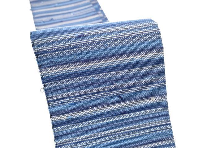平和屋着物●男性　爪掻き本綴れ　角帯　横段文　正絹　逸品　CABF8417hy