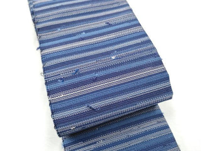 平和屋着物●男性　爪掻き本綴れ　角帯　横段文　正絹　逸品　CABF8417hy