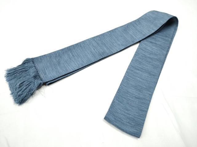 平和屋着物●男性　本場筑前博多織　角帯　霞文　正絹　逸品　CABF8421hy