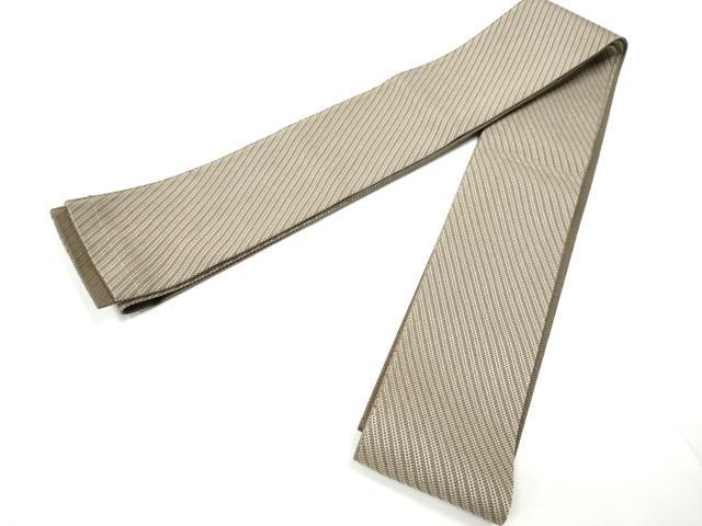 平和屋着物●男性　角帯　斜線文　正絹　逸品　CABF8425hy